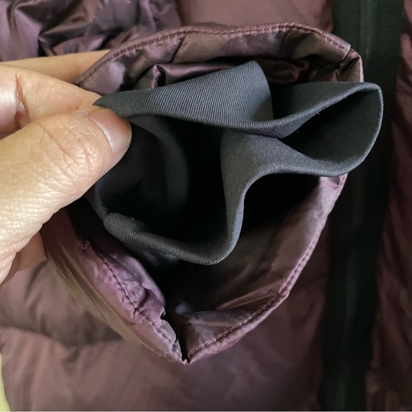 Lululemon Cloudscape Long Puffer Goose Down Jacket Purple Dark Adobe Sz 12 B9 - Picture 7 of 13